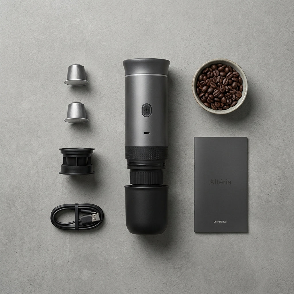 Machine à expresso portable Grise