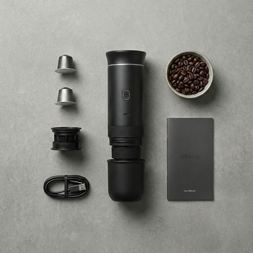 Machine à expresso portable Noire